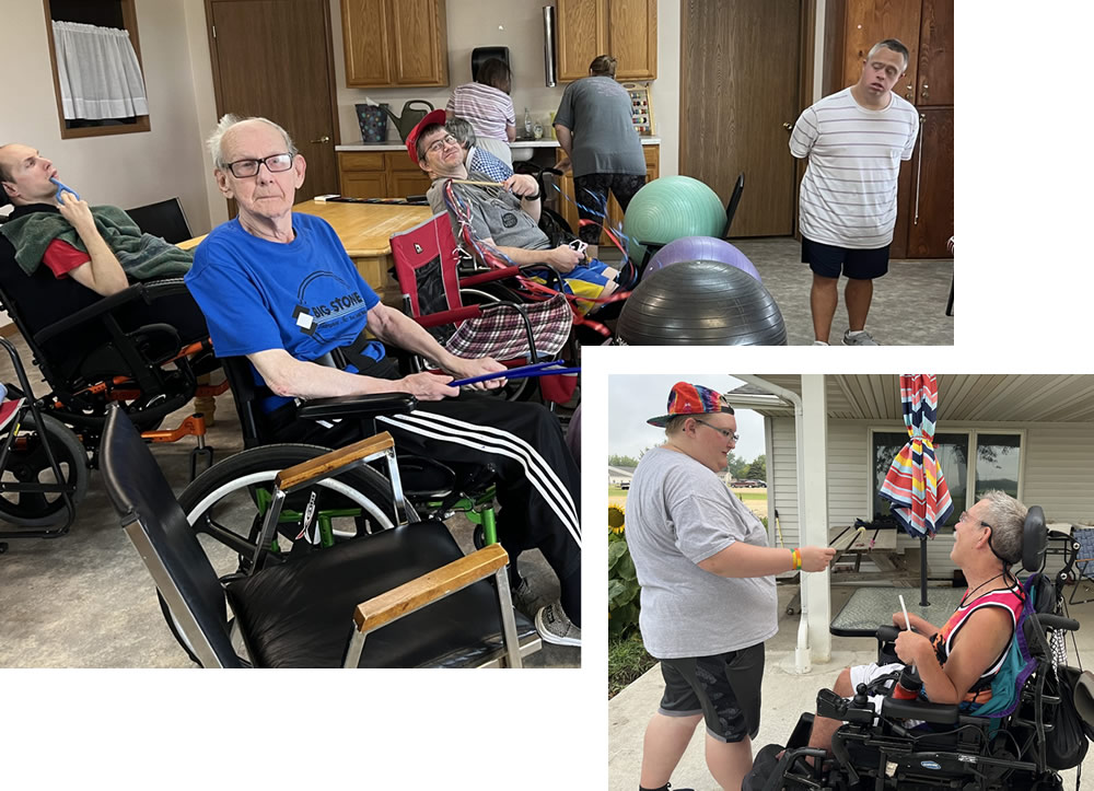 Clients and staff interacting at Hope DAC/ECCO in Tyler