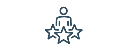 person surrounded by stars