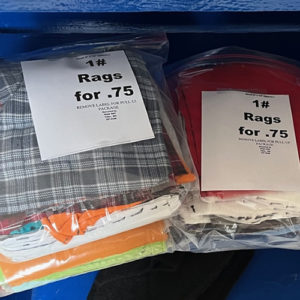 rags for purchase at Hope DAC/ECCO in Tyler and Tracy